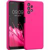 kwmobile Cover per Samsung Galaxy A32 5G Custodia - Back Case per Smartphone in Silicone TPU - Protezione Gommata - rosa shocking
