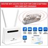 Diprogress Router Wifi 300Mbit 4g LTE Portatile Con Slot Sim Card Senza Fili Con Batteria *