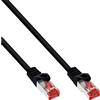 InLine 25 cavo patch -pack bulk - s/ftp (pimf) - cat.6 - 250MHz - PVC - rame - nero - 5