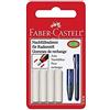 Faber-Castell Poly Matic - 4 gomme da cancellare, per matite in grafite e colorate, senza sbavature, dimensioni standard