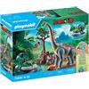 Playmobil Dinosauri Set 71819 Brachiosaurus Research Team con Hovercraft nuov...