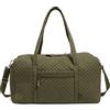 Vera Bradley Borsone da viaggio grande da donna, taglia unica, Climbing Ivy Green - Cotone Riciclato, Taglia unica, Borsone da viaggio grande in cotone
