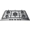 Hotpoint Ariston Piano cottura a gas PCN 752 T/IX/HA. Colore del prodotto: Nero, Acciaio inox, Posizionamento dell'apparecchio: Da incasso, Dimensione della larghezza del piano cottura: 75 cm. Tipo di controllo: Manopola,... - 869991005920 - PCN752T/IX/HA