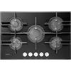 Hotpoint Ariston Piano cottura a gas FTGHG 751 D/HA(BK). Colore del prodotto: Nero, Posizionamento dell'apparecchio: Da incasso, Dimensione della larghezza del piano cottura: 75 cm. Tipo di controllo: Manopola, Posizione... - 869991002690 - FTGHG751D/HABK