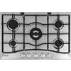 Hotpoint Ariston Piano cottura a gas PCN 752 T/IX/HAR. Colore del prodotto: Acciaio inox, Posizionamento dell'apparecchio: Da incasso, Dimensione della larghezza del piano cottura: 75 cm. Tipo di controllo: Manopola, Posizion... - 869991005960 - HOT752TIX