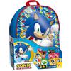 Liscianigiochi- Sonic 2 in 1 Card Games in a Backpack, 104536, Multicolore
