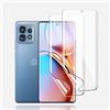 KoasVonson 2 Pezzi Pellicola Protettiva Idrogel per Motorola Edge 40 Pro, TPU Pellicola Protettiva HD Trasparente Flessibile Idrogel Pellicola, Anti-Graffio