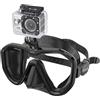 Seac Appeal PRO, Maschera da Subacquea Made in Italy monolente con Attacco Universale per Action Cam