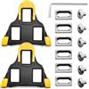 Hshenjhu 2 Pezzi SPD Cales, Durables Antidérapantes Tacchette per Pedali, Set di Tacchette per Pedali, Tacchetti di Ricambio, Compatibili con Shimano MTB SPD SM-SH51 e Look X-Track