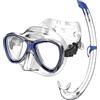 SEAC Set Bis Capri Top, Set con Maschera Capri e Snorkel Top da Snorkeling in Silicone per Adulti e Ragazzi