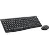 Logitech MK295 Silent Wireless Combo tastiera e mouse con tecnologia SilentTouch, tastierino numerico, tracciamento ottico avanzato, wireless senza ritardi, 90% di rumore in meno - Grafite