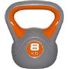 BAKAJI Kettlebell in Ghisa per Palestra e Riempimento Cemento, Fitness, Riabilitazione, Esercizio, Allenamento Forza, Impugnatura Ergonomica Anti-Scivolamento, Fondo Piatto (8, Chilogrammi)