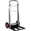BAKAJI Carrello Pieghevole in Alluminio Portapacchi per Trasporto, Trasloco, Campeggio, Carrellino Porta Pacchi Portatutto Portata Massimo 90kg, Pieghevole e Salvaspazio con 2 Ruote Robuste
