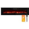 KLARSTEIN Galeras Smart - Camino Elettrico da Parete, 1800W, Fiamma LED Realistica, Controllo con App & Telecomando, Colori & Luminosità Regolabili, Protezione dal Surriscaldamento