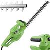 BAKAJI Tagliasiepi Elettrico Potenza 500W Sega Elettrica Taglia Siepi Tagliabordi Decespugliatore Giardino Lame in Acciaio e Manico Ergonomico Utensili Giardinaggio