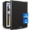 KLARSTEIN - Mini frigorifero da camera, mini frigo per bevande, snack & cosmetici, piccolo minibar, frigorifero piccolo & silenzioso, ripiani regolabili,frigorifero per prodotti di cura, 6-18 °C, 38L