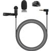 NewTH Confezione da 2 microfoni Lavalier a condensatore omnidirezionale con clip per DJI Mic 2, per trasmettitori Rode Wireless GO 2/II (confezione da 2 spine TRS da 3,5 mm a 90 gradi per DJI per Rode