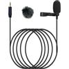 NewTH Lavalier Microfono a condensatore con clip cablato per microfono lav (spina TRS dritta da 3,5 mm per DJI e Rode)