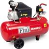 FINI COMPRESSOR Compressore aria monofase 230V 2Hp 50 litri Fini Amico 50/2400 2M