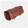 vintage crafts Borsa in vera pelle di capra vintage per moto, con 2 cinghie, chiusura con fibbia a sgancio rapido, marrone, rinforzata, per manubrio, forcelle, Sissy Bar, 25,4 cm, idea regalo per Natale e Capodanno