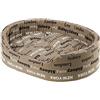 Ferplast Cuccia Cane Interno Dandy - Cuscino Rimovibile, Lavabile, Rivestimento in Cotone con Soffice imbottitura, ideale anche come Cuccia Gatto, 55 x 41 x h 15 cm, Azzurro
