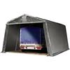 TOOLPORT Tendone Garage 3,3x4,7 m grigio PE 600 N Costruzione Stabile in Acciaio Garage per Moto