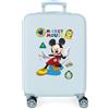 Disney Mickey All Smile Valigia da cabina Multicolor 38x55x20 cm ABS rigido Lucchetto a combinazione laterale 35L 2 kg 4 ruote doppie Bagaglio a mano