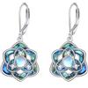 YAFEINI Orecchini girasole/rose/faro S925 argento sterling girasole orecchini pietra di luna fiore gioielli regali per le donne, 1, Argento sterling, Nessuna pietra preziosa