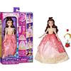 Disney Hasbro Disney Princess Life Bambola Manichino Belle, 10 tute da 3 anni F4625 Multicolore Include bambola, vestito, 2 gonne, tiara, rosa, borsetta e scarpe