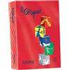 FAVINI Carta LECIRQUE A4 80gr 500fg rosso scarlatto 209 FAVINI