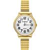 OIDEA Orologio analogico elastico rotondo: orologi al quarzo per uomo e donna scala numeri arabi grandi chiaro e facile da leggere cinturino estensibile in acciaio inossidabile - per il tempo libero
