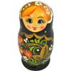 rukauf Matrioska Matrioska Babushka 11 cm di altezza - 5 bambole in legno - Rukauf Rossijanotchka - Diversi motivi