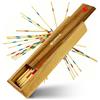 LOGICA GIOCHI Art. Shangai - Mikado - Gioco da Tavolo in Legno Multigiocatore - Scatola Richiudibile