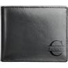 Generic Portafoglio da uomo in vera pelle personalizzata, con nome e iniziali personalizzate, blocco RFID, portafoglio regalo per papà, figlio, fidanzato, Nero , 5inch, Minimalista