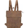 STILORD 'Charlie' Zaino Donne Pelle Elegante Zaino da Viaggio Zainetto Dimensioni Medie Porta PC 13,3 Pollici A4 Vintage, Colore:tan marrone - scuro