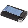 Jaimie Jacobs 'Nano Boy' Mini Portafoglio Porta Carte di Credito sottile Mini Wallet Portafoglio uomo piccolo dal design minimalista Porta tessere slim tascabile (Nero) (Pelle Martellata Blu)