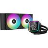 DEEPCOOL Dissipatore a Liquido DeepCool LD240 - schermata di stato della CPU multilinea, due ventole ARGB FD12 perfezion...
