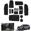 GAFAT Compatibile con Peugeot 3008 Allure e-3008 2025 2026 Tappetini Antiscivolo, Accessori 3008 iii GT Tappetino in Gomma per Console Centrale, Portabicchieri Cucitura Porta (Nero)