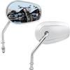 DREAMIZER M8 Chrome Specchietti laterali per moto Specchietti retrovisori per Fatboy Softail Sportster 883 Iron 883 Electra Glide