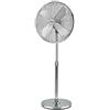 BAKAJI Ventilatore a Colonna Piantana Acciaio Inox Potenza 60W 3 Velocità Selezionabili Altezza regolabile Oscillazione Orizzontale Colore Silver (Pale 50 cm)