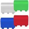 Peixiong 4 Pcs Battery Cover Replacement for Xbox Series X/S, Battery Back Shell Covers Compatible with Xbox Series X/S[NOT for Xbox One/One S/One X Controller](White&Green&Blue&Red)