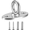 pzihao Gancio da Soffitto, Gancio da Muro Piastra, M8 Placca Occhiello Inox, Supporto Sacco da Boxe da Muro in Acciaio Inossidabile per Amaca Palestra Casa Yoga Punch Sacco Boxe, capacità di 500 kg