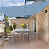 HENG FENG Tenda a Vela Impermeabile Rettangolare 3x4m Vela Ombreggiante Parasole Protezione Raggi UV per Esterno Giardino terrazza Colore GrigioBlu