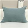 Generic Federa per cuscino in peluche, federa per cuscino per casa, grande cuscino per divano con cerniera invisibile, fodera morbida elastica in vita (dimensioni: 50 x 80 cm, colore: blu)