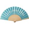 PIU' FORTY FOLDING FAN BAMBOO RIBS WITH FABRIC PRI Ventaglio