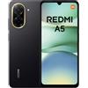 Xiaomi Redmi A5 Smartphone, 4+128GB, Nero, dual camera con AI da 32MP, ampia batteria da 5200mAh (typ), potente processore octa-core, display immersivo da 6,88 a 120Hz (caricatore non incluso)