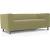 FAVERTI® Copridivano super elastico compatibile con divano KLIPPAN 2 posti di IKEA | Modello NOVELE | Pistacchio | Protezione di qualità in tessuto jacquard al tatto di cotone