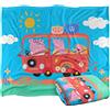 LOGOVISION Peppa Pig Coperta Kids Silky Touch, 152 x 127 cm, ideale per viaggi in famiglia