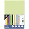 Kangaro - Carta colorata verde chiaro, formato DIN A4, 120 g/m², mix FSC, confezione da 100 pezzi, carta da lettere fai da te