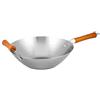 Ken Hom KH432003 Wok Tradizionale Acciaio al Carbonio, 32cm, Excellence, Padella a Induzione, Compatibile con Utensili in Metallo, Non Lavabile in Lavastoviglie